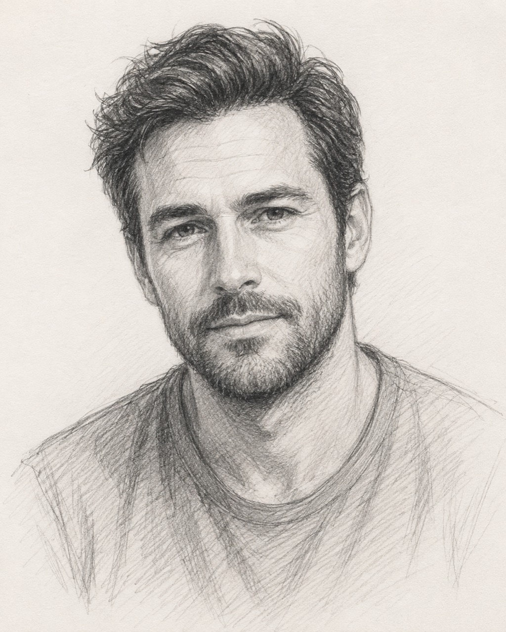 A detailed graphite portrait from Daniel's own drawing portfolio